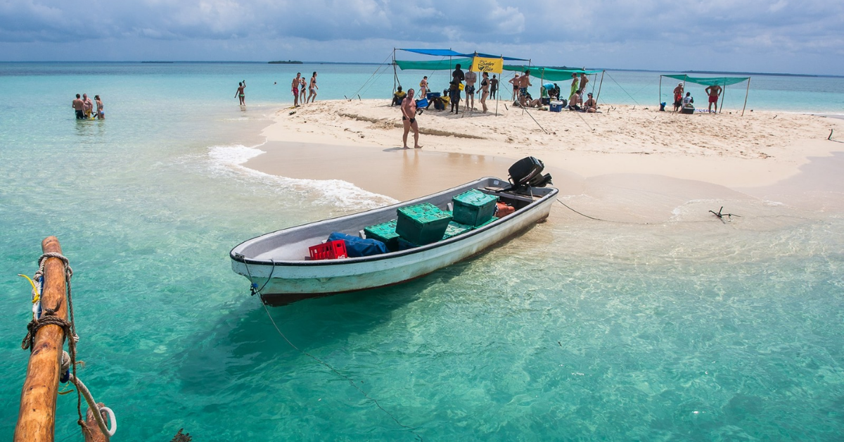 Sandbank in Zanzibar